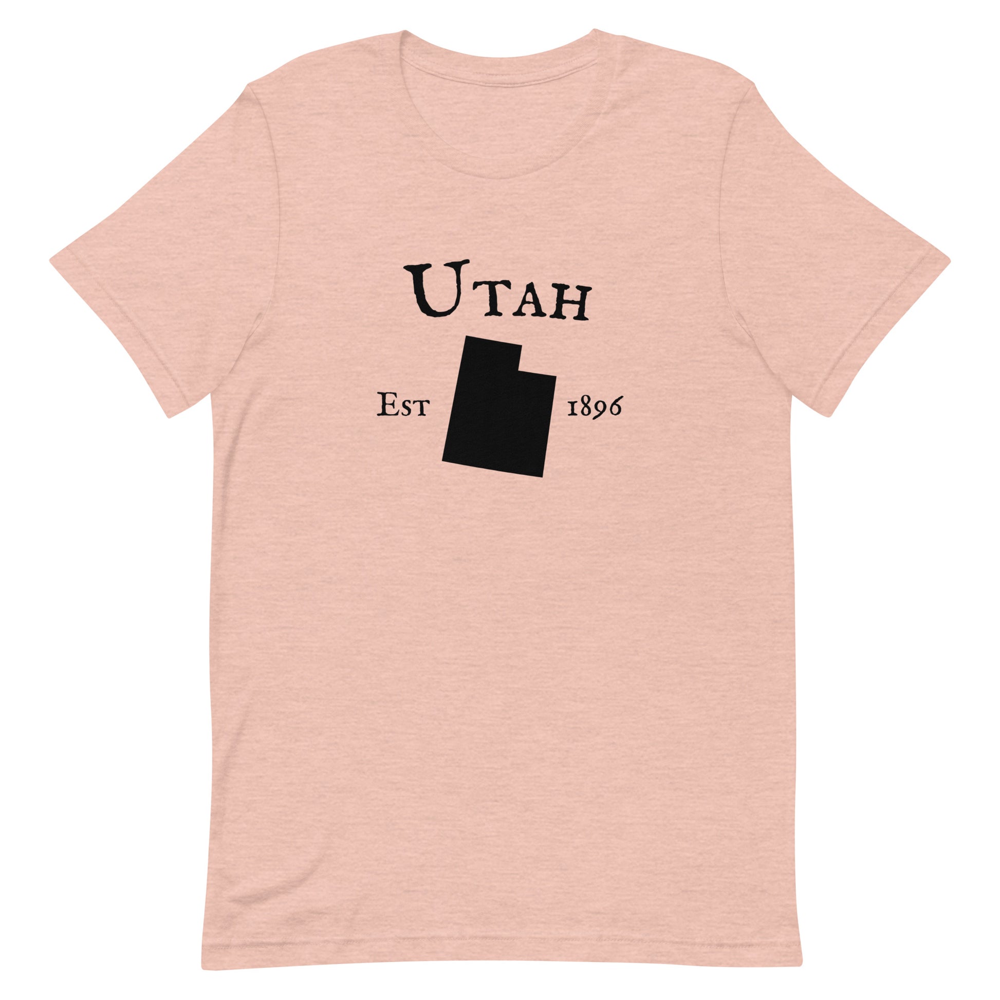 Minimalist Utah design t-shirt with 1896 year printed
