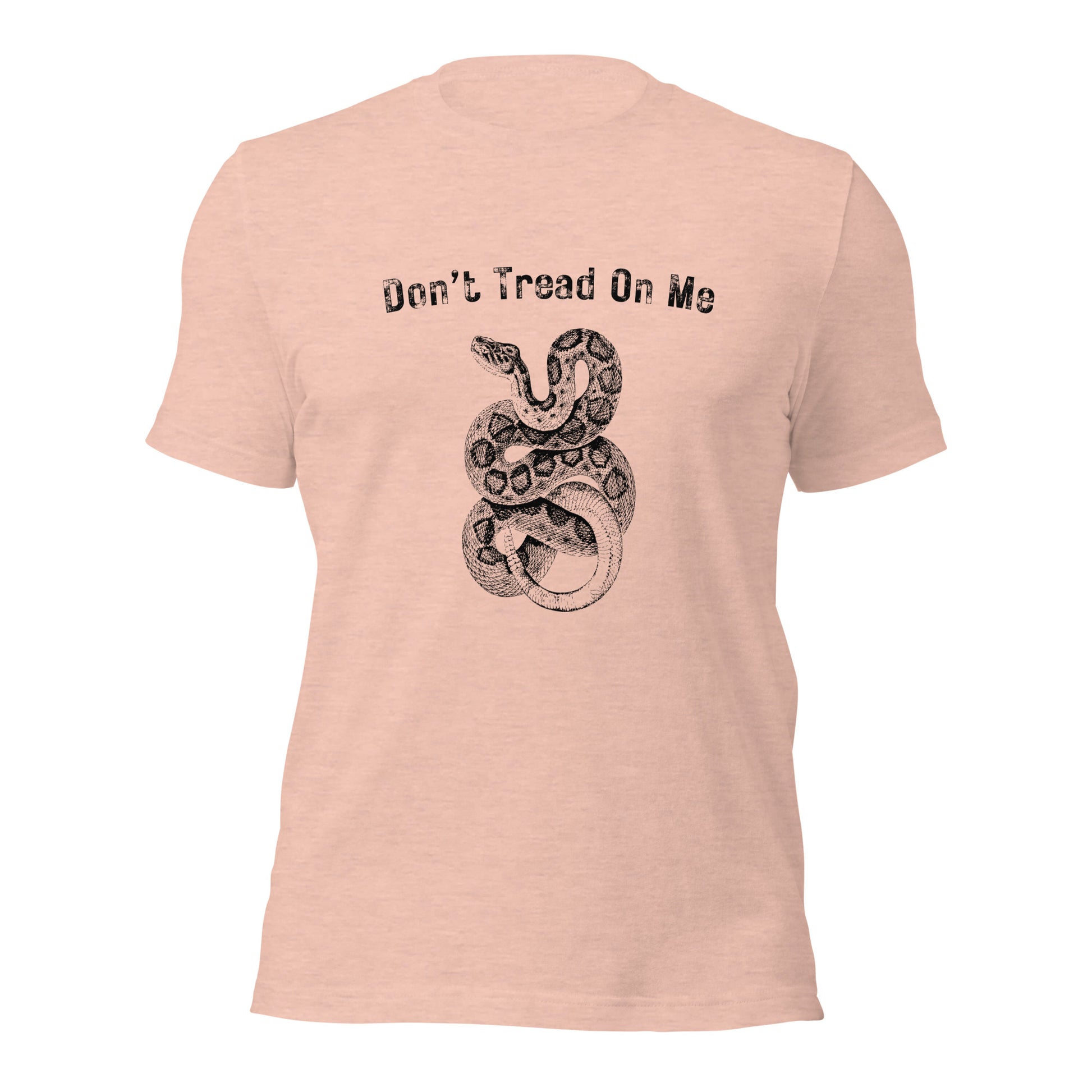 Casual patriot t-shirt with bold rattlesnake graphic
