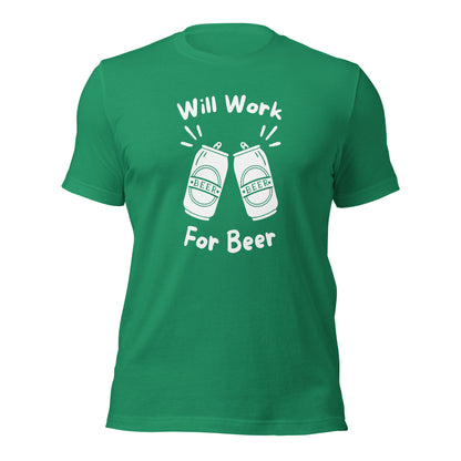 "Will Work, For Beer" T-Shirt - Weave Got Gifts - Unique Gifts You Won’t Find Anywhere Else!