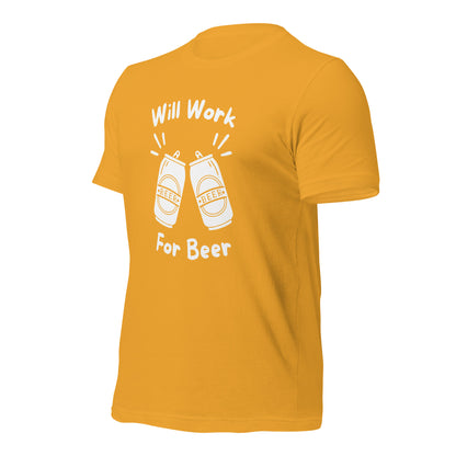 "Will Work, For Beer" T-Shirt - Weave Got Gifts - Unique Gifts You Won’t Find Anywhere Else!