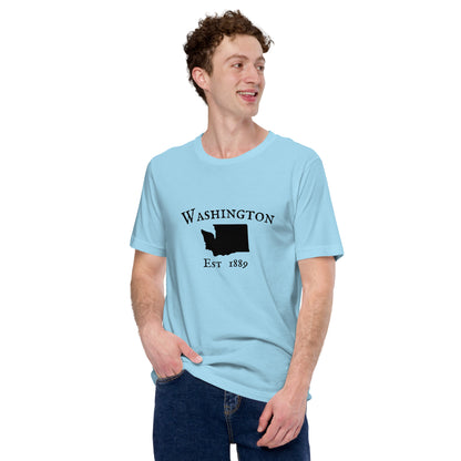 Comfortable Washington state shirt with outline design
