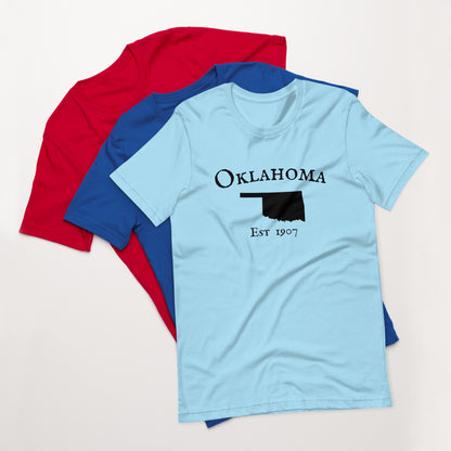 Sooner State t-shirt with EST. 1907 design
