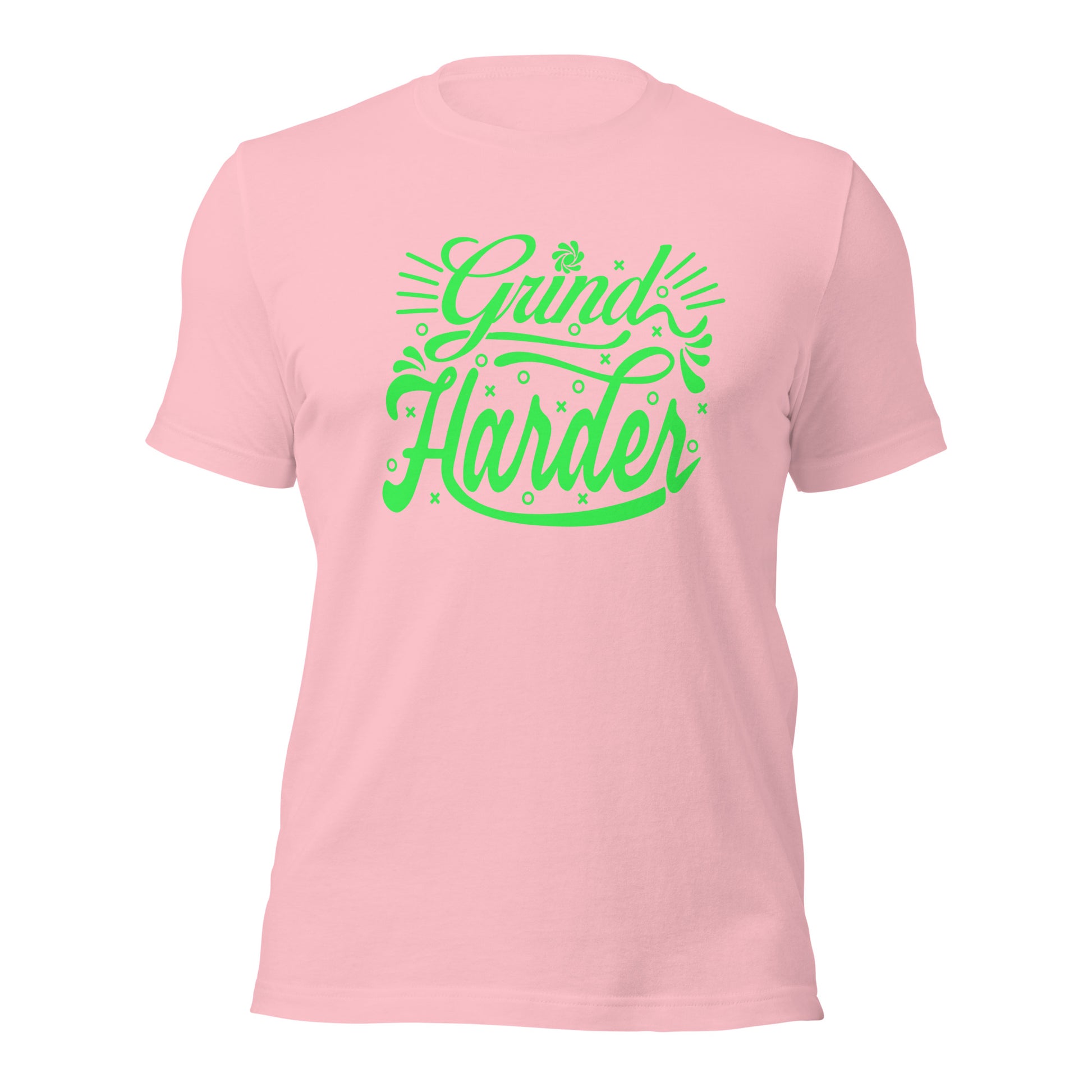 Empowering hustle t-shirt with fancy cursive design
