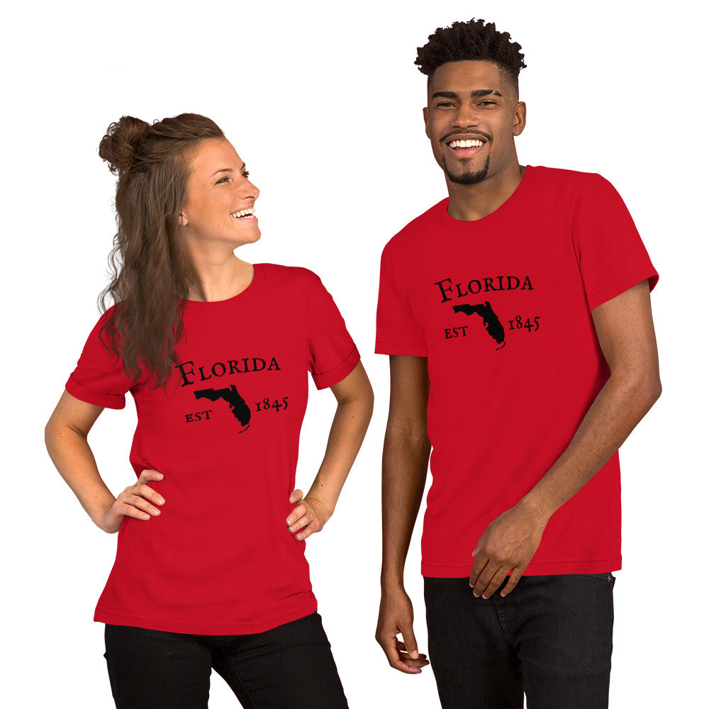 Florida state outline t-shirt with est date