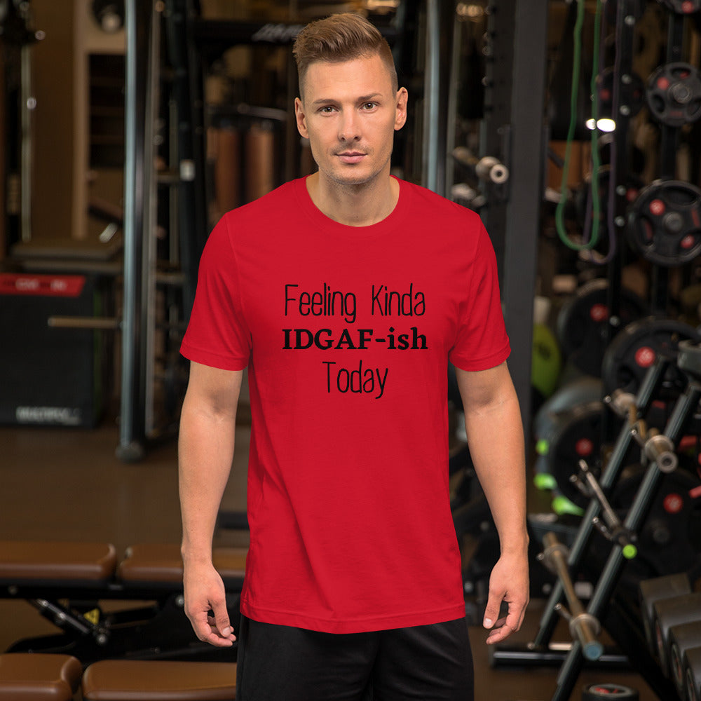 Comfortable IDGAF t-shirt with bold, playful design
