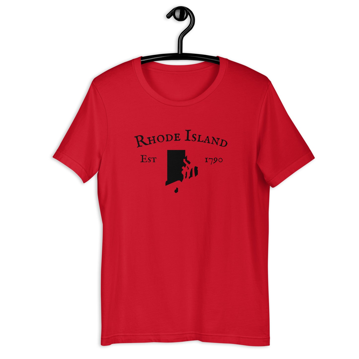 Comfortable Rhode Island state shirt with outline design
