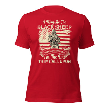 Black sheep army tee shirt for soldiers and veterans
