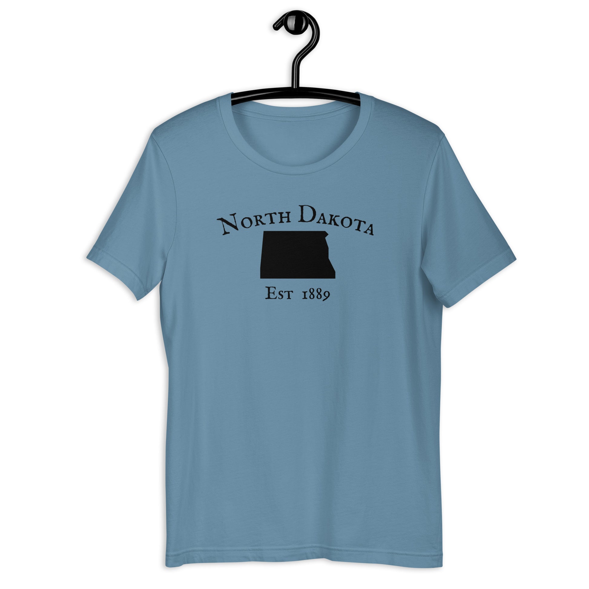 Durable North Dakota outline t-shirt for men and women
