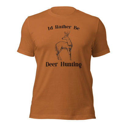 Big buck hunting t-shirt with durable side-seamed construction
