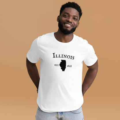 "Illinois Established In 1818" T-Shirt - Weave Got Gifts - Unique Gifts You Won’t Find Anywhere Else!