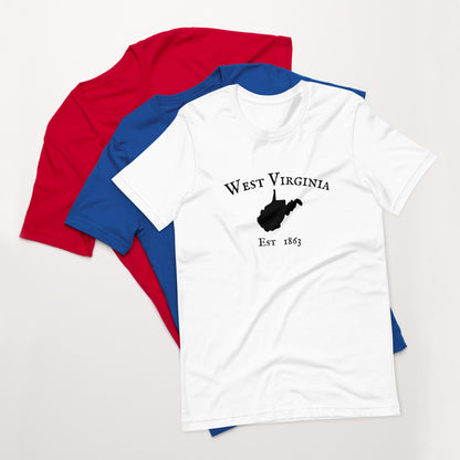 "West Virginia Established In 1863" T-Shirt - Weave Got Gifts - Unique Gifts You Won’t Find Anywhere Else!