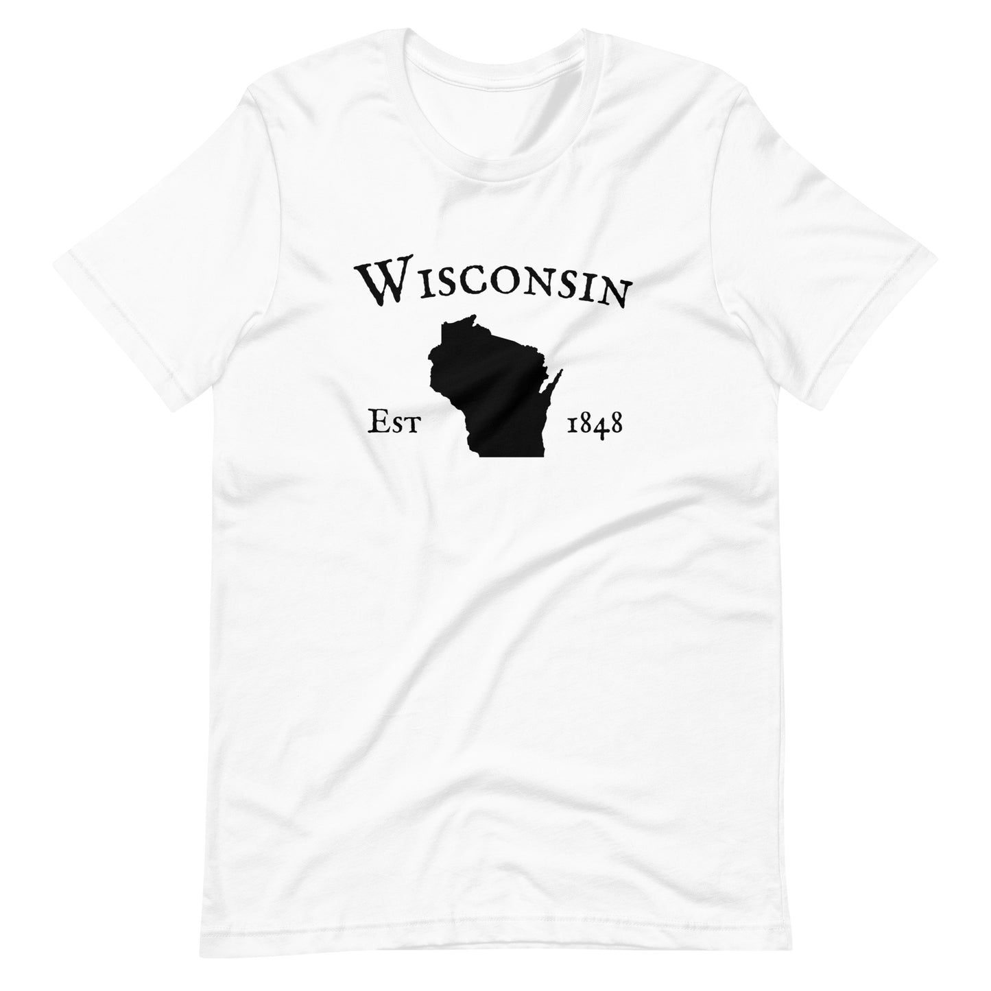 "Wisconsin Established In 1848" T-Shirt - Weave Got Gifts - Unique Gifts You Won’t Find Anywhere Else!