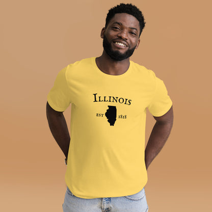 "Illinois Established In 1818" T-Shirt - Weave Got Gifts - Unique Gifts You Won’t Find Anywhere Else!