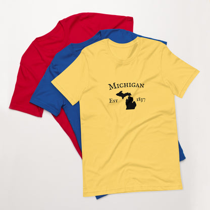 "Michigan Established In 1837" T-Shirt - Weave Got Gifts - Unique Gifts You Won’t Find Anywhere Else!