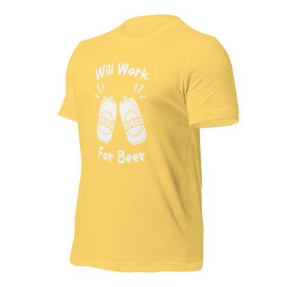 "Will Work, For Beer" T-Shirt - Weave Got Gifts - Unique Gifts You Won’t Find Anywhere Else!