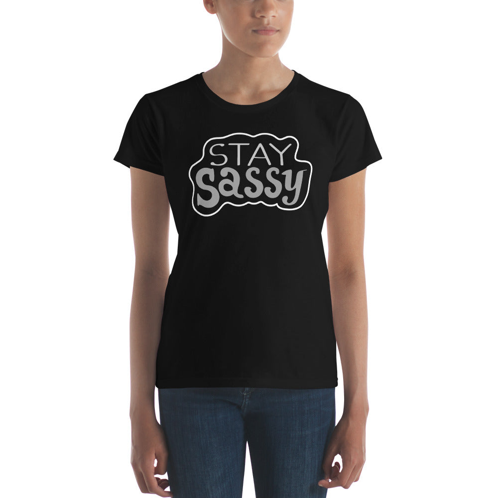 Soft cotton Stay Sassy shirt for casual wear
