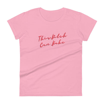 Pre-shrunk funny baking t-shirt for women
