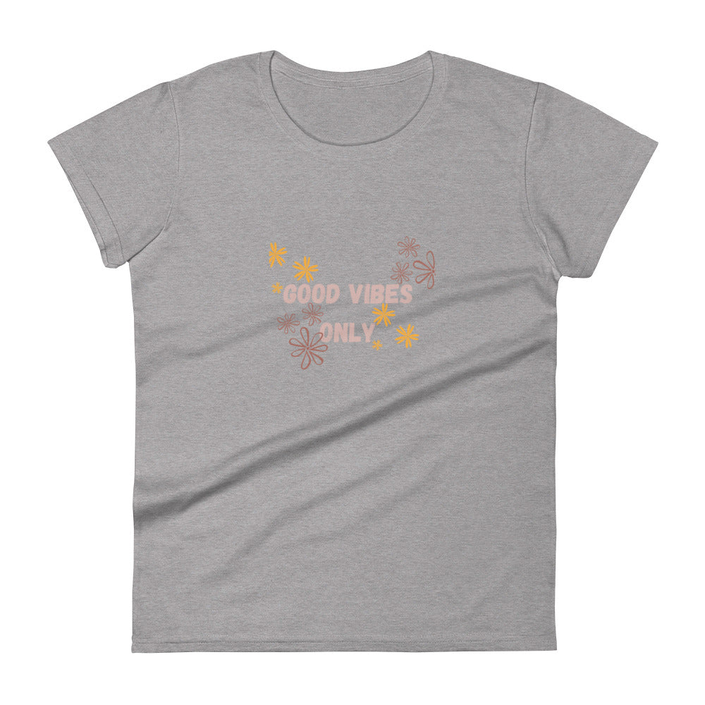 Women's cotton t-shirt with optimistic message