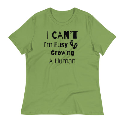 "I Can't, I'm Busy Growing A Human" Women's Shirt - Weave Got Gifts - Unique Gifts You Won’t Find Anywhere Else!