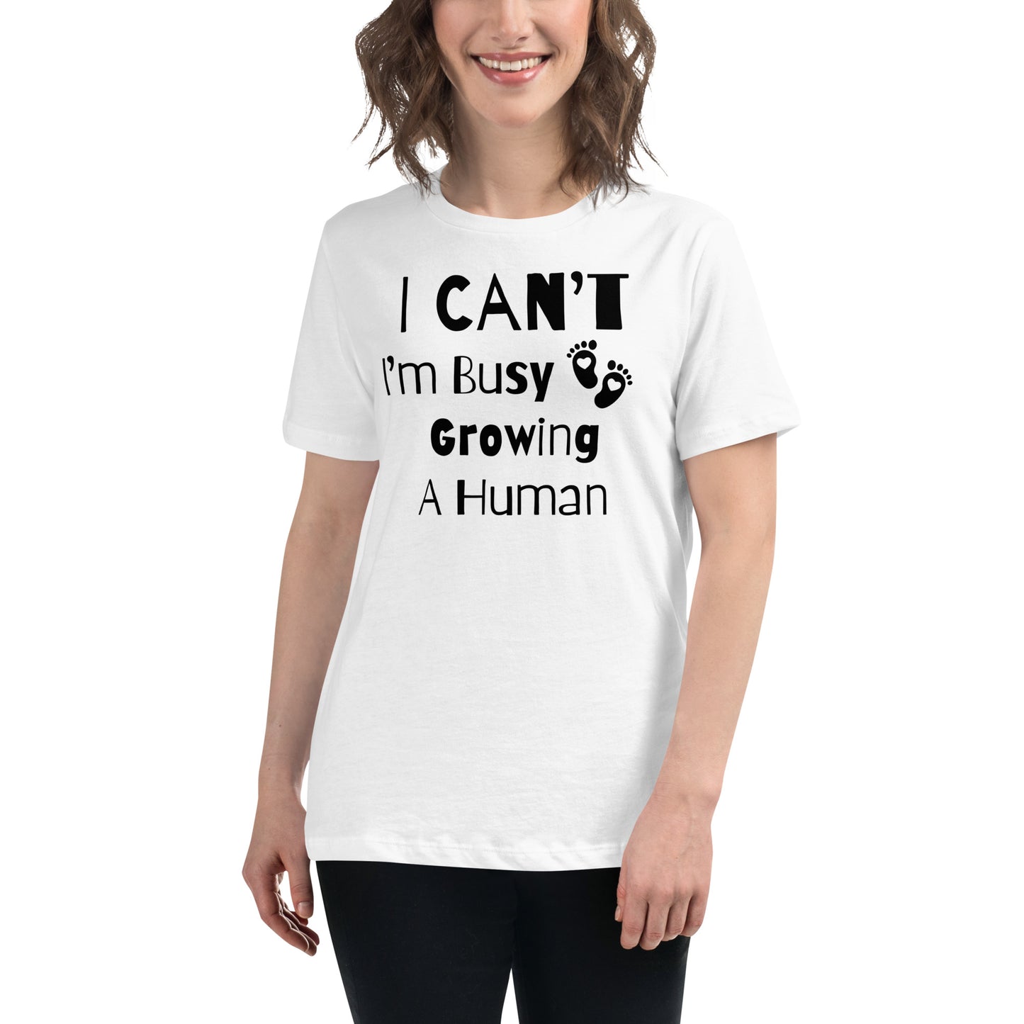 "I Can't, I'm Busy Growing A Human" Women's Shirt - Weave Got Gifts - Unique Gifts You Won’t Find Anywhere Else!